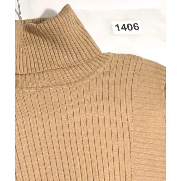 I.N.C. International Concepts Womens Ribbed Turtleneck Sweater Mocha Mousse XL - Picture 10 of 10